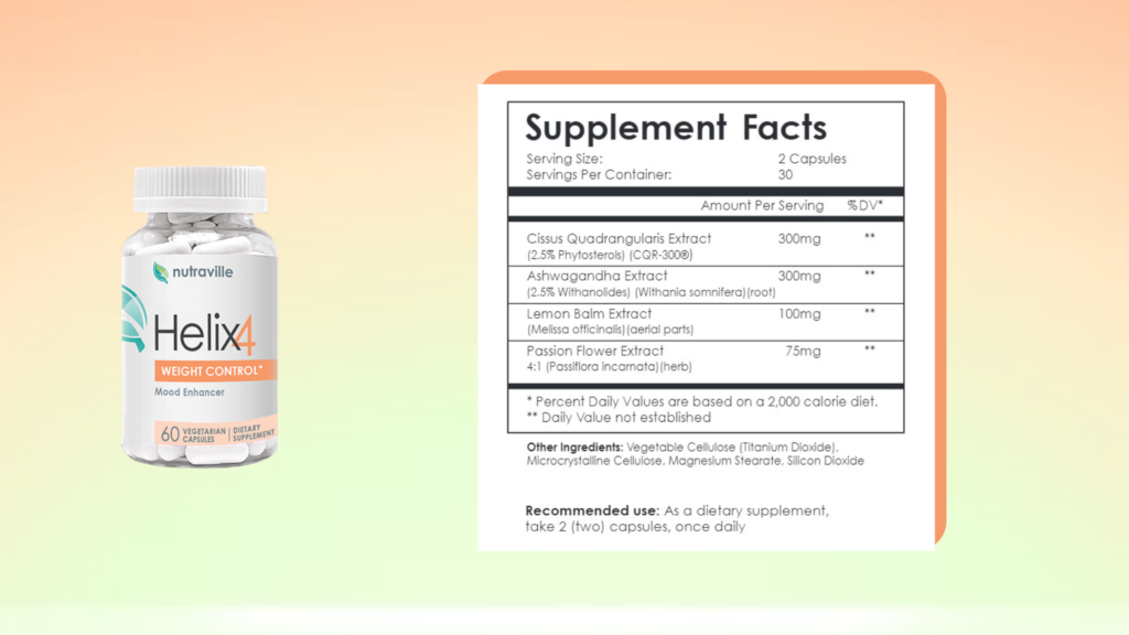 Helix-4 Supplement Facts